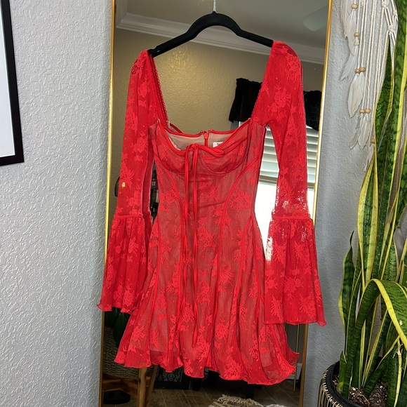 House of CB ‘Analissa’ Scarlett Lace Corset - Picture 6 of 9